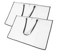 LABRIMP Pochette Transparente PVC pour Dessins et Plans, Lot de 2 | Accès Rapide à Glissière, Transport Facile, pour Architectes et Artistes, Papier Grand Format