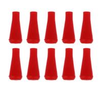 LABRIMP Pointes de Flèche en Caoutchouc Rouge Compatibles Flèches en Bois et Fibre de Verre Lot de 10 Accessoires Sécurité pour Jeu D’archerie pour Entraînement Tir à L’Arc