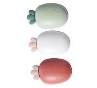 LABRIMP Porte-savonnette Double Couche Égouttoir, Grand Format, Plastique Solide, Système de Drainage Intégré, pour Salle de Bain et Bain, Lot de 3 Pièces (Rouge, Vert, Blanc