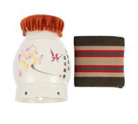 LABRIMP Pot de Moxibustion en Céramique Double Couche Multifonction Facile à Nettoyer, Outil de Soin du Corps Détente en Position Assise ou Lecture
