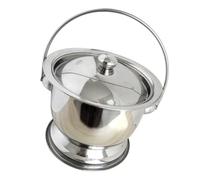 LABRIMP Pot Portable en Acier Inoxydable avec Couvercle Anti-odeurs, Seau Urinoir Stable et Antidérapant, 1 Pièce pour Adultes et Garçon et Filles, Usage Domestique et Soins Infirmiers