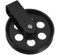 LABRIMP Poulie de Levage pour Lampe Suspendue en Métal Noir, Résistante à L'usure Changement de Fil, Fixation Murale pour Luminaire Chambre