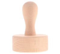 LABRIMP Presse à Tartelettes en Bois de Hêtre 1 PC Pilon à Pâte Rond avec Manche Long Outil de Presse à Pâtisserie pour Cuisson de Tartes Accessoire la Cuisine Polyvalent pour