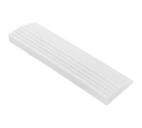 LABRIMP Rampe de Seuil en Caoutchouc Blanc pour Robot Nettoyeur, Tapis de Rampe Facile à Installer Retirer, pour Franchir Portes et Seuils
