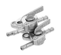 LABRIMP Robinet Essence Moto 3Pcs en Métal Entrée et Sortie pour Dirt Bike et Quads, pour Modifications de Réservoir de Carburant