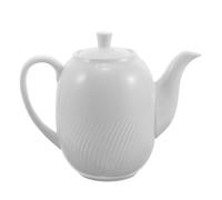 LABRIMP Saucière en Porcelaine Blanche et Absorption des Odeurs avec Couvercle et Anse, Pichet Minimaliste en Céramique Fraîcheur Hermétique pour Restaurant et Service à Table
