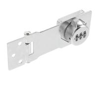 LABRIMP Serrure à Combinaison Mécanique en Fer Argenté Loquet Rotatif, Forte Durabilité, sans Batterie, pour Porte de Grange, Garage et Usage Extérieur