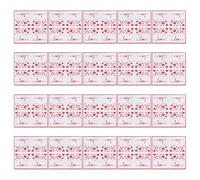 LABRIMP Serviettes en Papier Rouge Motif Love, 20 Pièces, Forte Absorption et Usage Polyvalent pour Célébrations Saint-valentin et Anniversaires de Mariage