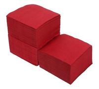 LABRIMP Serviettes Jetables en Papier Rouge 150pcs 20x20cm Confortables et Légères pour Restaurants Occidentaux et Soirées Vin Élégantes