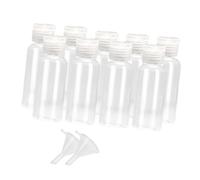 LABRIMP Set de Pièces Bouteilles Vides 50ml Mini Entonnoir Lot de 17 en Plastique Réutilisables et Rechargeables pour Lotion et Savonnette Liquide, pour Maison et Salle de Bain