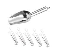 LABRIMP Set Pelle et Pince à Glace Acier Inoxydable Multifonction et Ergonomique pour Buffet Barbecue et Bar