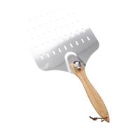 LABRIMP Spatule à Pizza Perforée Aluminium Avec Manche Bois Long Pelle Multifonction Inoxydable Pour Transfert Facile Ustensile De Cuisine Résistant Et Léger Pour Four Et Pizzeria