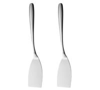 LABRIMP Spatule à Steak en Acier Inoxydable 2 Pièces Finition Polie Lisse, Design Simple et Confortable Cuisine et Grillades