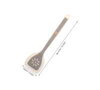 LABRIMP Spatule de Cuisine Silicone avec Noyau Inox Résistant Haute Température Surface Antiadhésive pour Cuisson Œufs et Poisson Design Semi-transparent Chic Ustensile Polyvalent pour