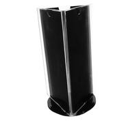 LABRIMP Support de Menu Rotatif Acrylique Transparent Faces pour Carte de Table Présentoir Élégant et Polyvalent pour Cafés et Restaurants