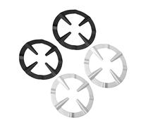 LABRIMP Support De Poêle Pour Cuisinière à Gaz Lot De 4 Pièces, Grille Stable En Fer Compatible Casseroles Rondes Et Poêles, Accessoire Cuisson Pour Usage Domestique Et Professionnel