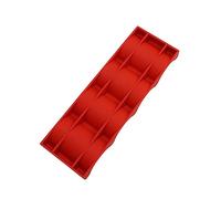 LABRIMP Support De Rangement Silicone pour Bouteilles De Bière Et Canettes Organisateur De Réfrigérateur pour Bar Pique- Et Barbecue Rouge