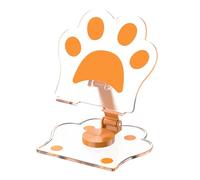 LABRIMP Support de Téléphone de Bureau Rotatif 360° Multifonctionnel Pliable Support Réglable pour Streaming et Appels Vidéo Accessoire Portable Compact Orange Vif pour Usage