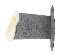 LABRIMP Support Lunettes en Peluche Doublure Douce Porte-Lunettes de Bureau en Lin Gris Rangement Compact et Pratique pour Lunettes de Soleil pour Chambre Salon et Bureau