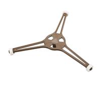 LABRIMP Support Plateau Tournant Micro-ondes avec Anneau Rotatif à Roulettes Cadre Triangulaire Stable pour Plaque Verre Installation Rapide et Rotation Fluide
