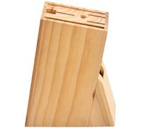 LABRIMP Support Porte-couteaux en Bois Naturel Bloc de Découpe Cuisine Multifonction Rangement Ustensiles Cuisine Base Stable Antidérapante pour Couteaux et Accessoires Professionnelle