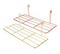 LABRIMP Support pour Cage à Oiseaux en métal 2 pièces, perchoirs à Oiseaux avec Fonction essuyable, Plateforme de Jeu pour Exercice de l'équilibre des perroquets, Accessoires pour Cages à