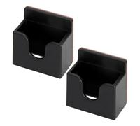 LABRIMP Support pour Microphone et Radio Cb en Pvc Noir, Facile à Installer avec Design Compact, 2 Pièces, pour Maisons et Bureaux