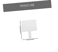 LABRIMP Tableau Blanc Effaçable Portable Pancarte Main Compact pour Tableau Main Blanc Réutilisable pour Classe Vote et Score