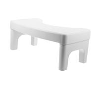 LABRIMP Tabouret De Toilette Pliant Antidérapant Plastique Blanc Siège Multifonction pour Salle De Bain Tabouret pour Adulte Et Garçon Fille Support Résistant pour Toilettes Et Repos