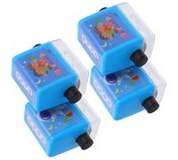 LABRIMP Tampon Auto-encreur mathématiques 4 Set Plastique avec Encre pour Exercices Ajustables à l'école et Jardin d'enfants