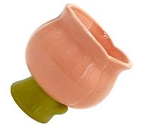 LABRIMP Tasse à Dessert Céramique Forme de Tulipe Design Élégant et Élevé pour Crèmes Glacées Mousses ou Tant que Bougeoir Décoratif Couleur Rose Douce