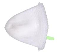 LABRIMP Tête D'épuisette de Pêche en Nylon Blanc, Filet Tissé Main pour | Maille Fine, Usage en Eau de Mer et Bord, Pose Douce, Protège les Écailles sans Rayer
