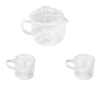 LABRIMP Théière en Verre 500ml avec Infuseur Amovible, Petite Théière Résistante la Chaleur pour Salon de Thé et Usage Quotidien
