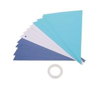 LABRIMP triangle fanion bannière drapeau métallique Bannière de drapeau triangulaire drapeaux de fanions triangulaires multicolores drapeaux de guirlande dorée