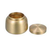 LABRIMP Urne Funéraire en Laiton Compacte Joint Étanche, Pot Hermétique Polyvalent pour Cendres, Récipient Portable Adapté Au Stockage Mobile, Usage Souvenir Ou Pot à Poudre