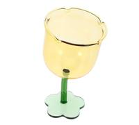 LABRIMP Verre à Vin Forme de Fleur Gobelet Verre Créatif pour Cocktails et Whiskey Tasse Réutilisable pour et Événements Spéciaux
