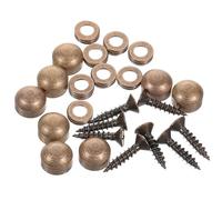 LABRIMP Vis Décoratives avec Capuchons en Cuivre Massif, Auto-perceuses de 9 Mm, Résistantes la Rouille et Faciles à Installer pour Meubles et Panneaux Décoratifs