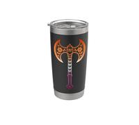 Labrys Violet Saphique Symbole Lesbien Subtil Gobelet isotherme en acier inoxydable double paroi