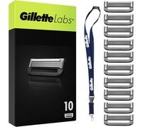 Labs Lot De 10 Recharges De Rasoir Pour Hommes, Authentiques, A 5 Meilleures Lames De La Marque, Barre Exfoliante Pour Un Rasage Doux Et Efficace, Compatibles Avec Les Manches Labs[Z277]