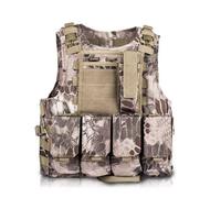 Labstandard Gilet Tactique pour Enfants Camouflage Gilet de Combat pour extérieur pour Jeux de Terrain Protection Gilet Tactique Veste Porte Plaque Ajustable (Serpent Jaune*145cm)