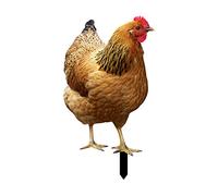 Labstandard Statues de Coq de Jardin résistantes aux intempéries en Acrylique pour décoration de Poule de la Ferme de la Cour du Patio de la pelouse de la Maison (A)