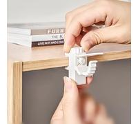 Labstandard Support De Pince Porte-Rideaux 2Pcs Barre Transversale Réglable Tringle à Rideaux en Plastique pour Stockage De Serviette Crochet pour Organisateur