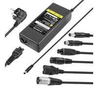 LabTEC Chargeur Trotinette Electrique 42V 2A pour 36V - Batterie Li-ION, Hoverboard, Scooter Électrique Ninbot Xiaomi 365 Universel 6 en 1 Connectors