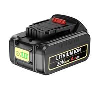 LabTEC DCB204 Batterie au lithium de rechange 20 V 4000 mAh pour Dewalt DCB200 DCB201 DCB203 DCB204 DCB205 DCB206 DCB181-XJ DCB181 DCB180 DCB201-2 N123283 Référence : N1232. 82 piles avec témoin