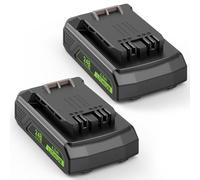 LabTEC Lot de 2 batteries GW2430 24 V 2000 mAh de rechange pour Greenworks 24 V (pas pour 48 V) batterie 29842 29852 29322 29862 2938202 26111700 CAM803 sans fil Power Tool avec indicateur