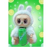Labubu - Sprite Series - The Monsters - Asseyez-vous et tenez Sprite-Vinyl Face - Peluches PELUCHE