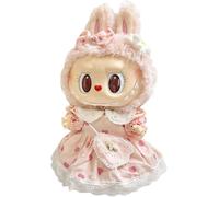Labubu Vetement De 38 Cmadaptés Aux Poupées Labubu De 38 Cm1 Robe Avec Sac À Bandoulière En Forme De C?ur Et 1 Accessoire Pour Cheveux Avec N?ud