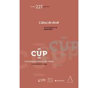 L'abus de droit - Benoît Kohl - Anthemis - broché - Etude