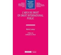 L'abus De Droit En Droit International Public