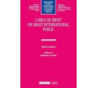 L'abus De Droit En Droit International Public